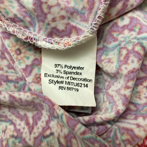 Bundle XL Notations blouse and brown floral Apt 9 3/4 sleeve top - Picture 5 of 7